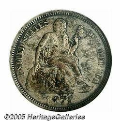 1871-CC 10C --Corroded--ANACS. AU Details, Net VF