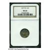 Image 3 : 1877-CC 10C MS66 NGC. Type One Reverse, Variety 1