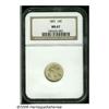 Image 1 : 1891 10C MS67 NGC. Generally well struck, except 