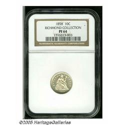 1858 10C PR64 NGC. Breen (1988) asserts that the 