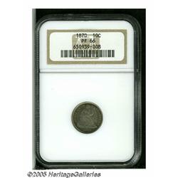 1870 10C PR66 NGC. The nicely mirrored surfaces s