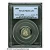 Image 1 : 1885 10C PR65 Cameo PCGS. Moderate frosting on th