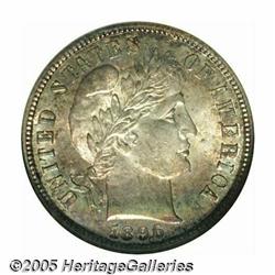 1896-S 10C MS64 S NGC. Lovely sea-green and russe