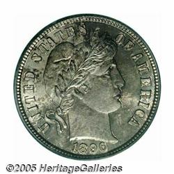 1896-S 10C MS66 PCGS. The '96-S is one of the mor