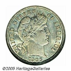 1905-S 10C MS67 NGC. The otherwise common 1905-S 