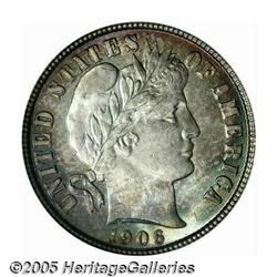 1906-D 10C MS66 PCGS. Rich, satiny mint luster is