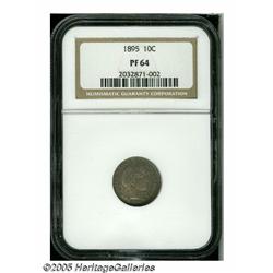 1895 10C PR64 NGC. The design elements are sharpl