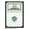Image 3 : 1917-S 10C MS67 Full Bands NGC. A radiant, untone