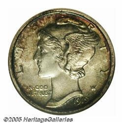 1919-D 10C MS65 Full Bands NGC. A conditionally r