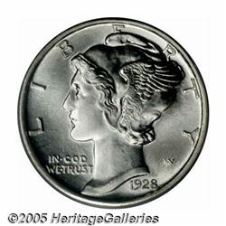 1928 10C MS67 Full Bands PCGS. At the MS67 level,