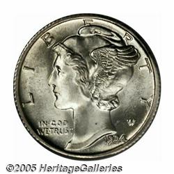 1934-D 10C MS67 Full Bands PCGS. Essentially unto