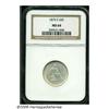 Image 1 : 1875-S 20C MS64 NGC. MPD-005. Crisply struck save