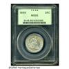 Image 3 : 1859 25C MS65 PCGS. Seated Quarter production at 