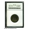 Image 1 : 1872 25C MS62 ANACS. Deep multicolored patina bla