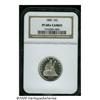 Image 3 : 1880 25C PR68 S Cameo NGC. Obvious white on black