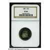 Image 3 : 1881 25C PR66 NGC. The obverse exhibits colorful 