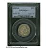 Image 1 : 1907-D 25C MS64 PCGS. Mostly silver-gray patina c