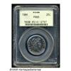 1904 25C PR65 PCGS. Vivid sea-green and rose-gold