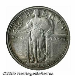 1916 25C --Cleaned--ANACS. Unc Details, Net AU50.