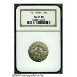 1917-D 25C Type One MS64 Full Head NGC. All of th