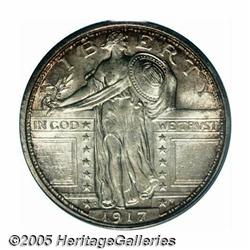 1917-D 25C Type One MS66 Full Head PCGS. Lovely m