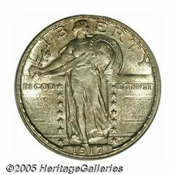 1917-D 25C Type Two MS65 Full Head PCGS. Bright m