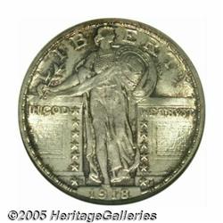 1918-D 25C MS66 NGC. A breathtaking, pristine spe