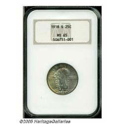 1918-S 25C MS65 NGC. The 1918-S is a better date 