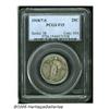 Image 3 : 1918/7-S 25C Fine 15 PCGS. Medium gray with full 