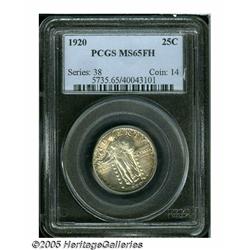 1920 25C MS65 Full Head PCGS. Fully struck and ne