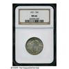 1921 25C MS66 NGC. Rose-gray patina displays acce