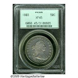 1803 50C Large 3 XF45 PCGS. O-101, R.3. Variegate