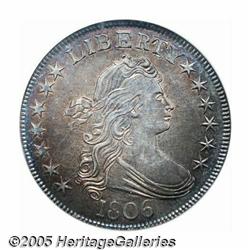 1806 50C Pointed 6, Stem MS62 NGC. O-114a, R.4. O