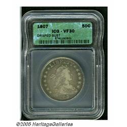 1807 50C Draped Bust VF30 ICG. O-110a, R.3. Elect