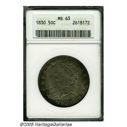 1830 50C Large 0 MS63 ANACS. O-121, R.3. This wel