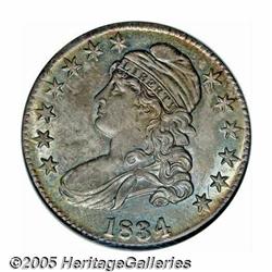 1834 50C Large Date, Large Letters MS64 NGC. O-10