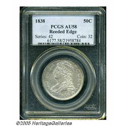1838 50C AU58 PCGS. This is a lovely example with