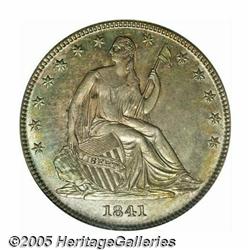 1841-O 50C MS64 NGC. Satiny and choice with deep 