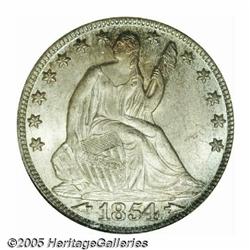 1854-O 50C Arrows MS67 NGC. Heavy halos around th