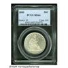 Image 3 : 1883 50C MS66 PCGS. A shimmering-white representa