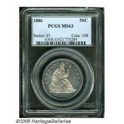 1886 50C MS63 PCGS. The fields are virtually proo