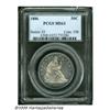 Image 1 : 1886 50C MS63 PCGS. The fields are virtually proo