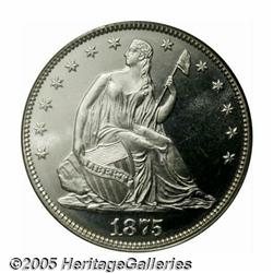 1875 50C PR66 Cameo PCGS. Brilliant throughout an