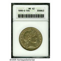 1898-O 50C MS62 ANACS. A scarce Barber Half that 