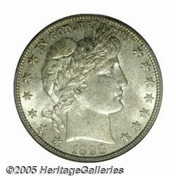 1898-S 50C MS64 PCGS. Speckled olive-gold and an 