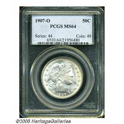 1907-O 50C MS64 PCGS. Well struck with an interes