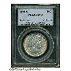 1908-O 50C MS64 PCGS. This is a very pleasing exa