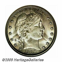 1908-O 50C MS65 NGC. Lightly toned overall with f