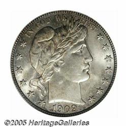 1909-S 50C MS64 PCGS. Golden-brown and forest-gre