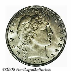 1913-S 50C MS64 PCGS. Light honey and steel-gray 